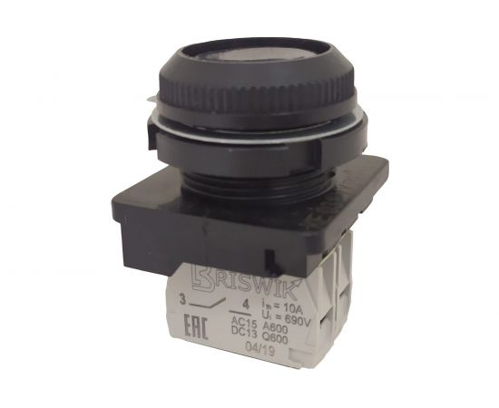 Выключатель Briswik КЕ 011/2 черный IP40 УХЛ3 10А 1но 1нз aS-DB-0Ai-0121 