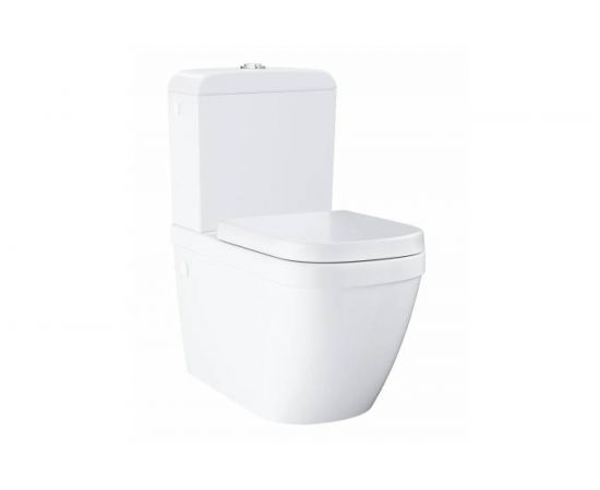 Напольный унитаз Grohe Euro Ceramic комплект: безободковая чаша, бачок, сиденье 39462000 