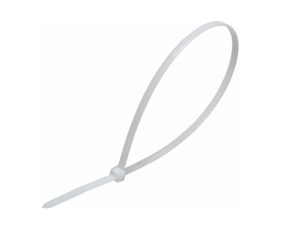 Нейлоновый хомут STEKKER 3,6x250 мм, белый, NYCT36-250 100шт в упак 32779 – изображение 2