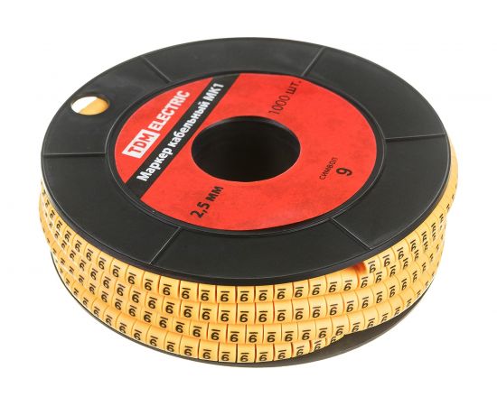 Маркер МК1 - 2,5мм символ 9 1000шт/ролл TDM SQ0511-0024 – изображение 2