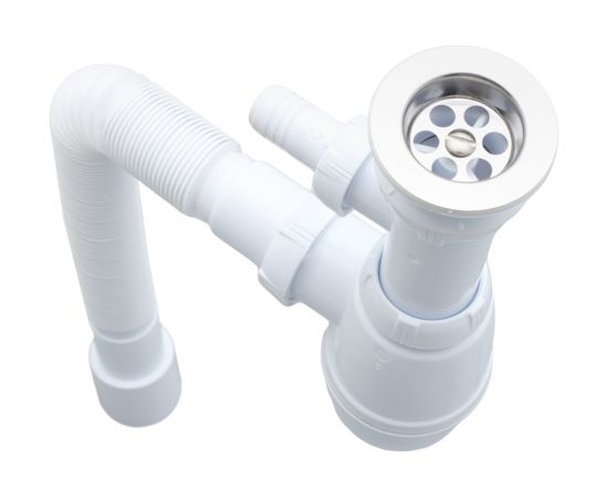 Сифон для раковины Wirquin Минор с выпуском, отводом для стиральной машины 30987141 – изображение 2