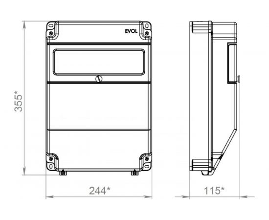 Навесной щит с розетками EVOL COMBOX 11 0102-008-1 – изображение 2