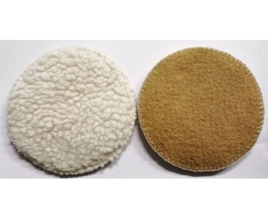 Диск полировальный 150 мм, овчина под липучку S.E.B. ОПС-150 – изображение 3