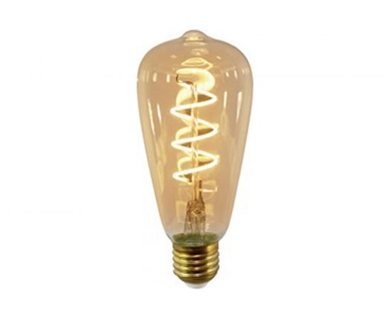 Светодиодная лампа TDM «Винтаж» золотистая, ST64, со спиралью, 4 Вт, 230 В, 2700 К, E27, конус SQ0340-0344 – изображение 3