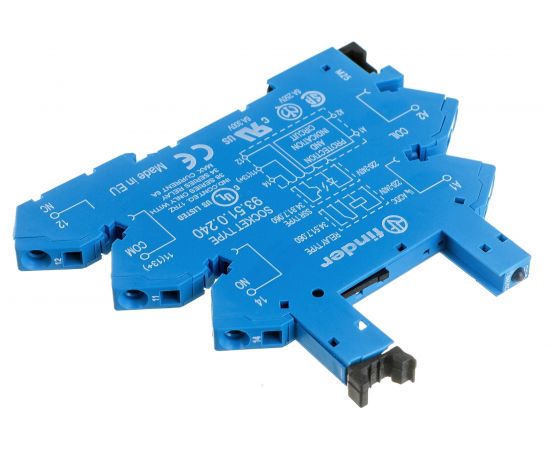 Розетка Finder для реле 34.51, 34.81 с пружинными зажимами, 6А, = 220-240В AC/DC, 93510240 – изображение 3