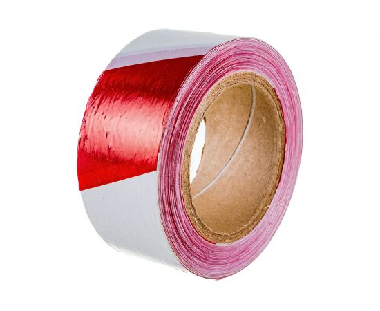 Оградительная сигнальная лента РемоКолор красно-белая, 50 мм х 200 м 49-7-201 – изображение 3