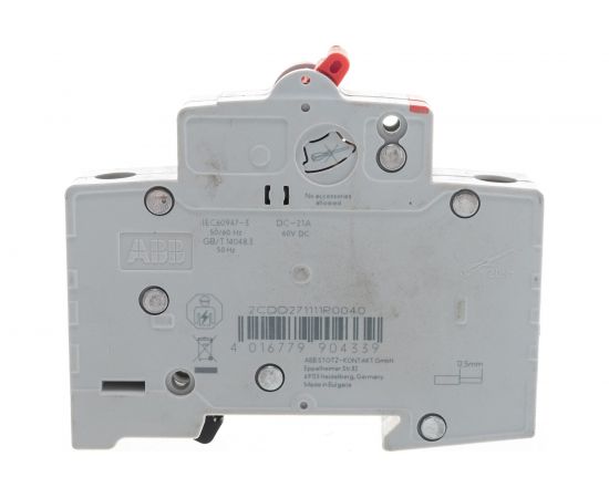 Рубильник ABB 1 полюс SHD201/40 рычаг красный 2CDD271111R0040 – изображение 4