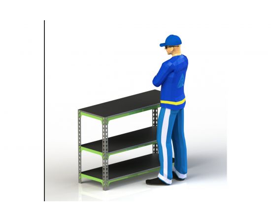 Стол-верстак 950x1800x500 (две полки) SVPII951850 – изображение 4