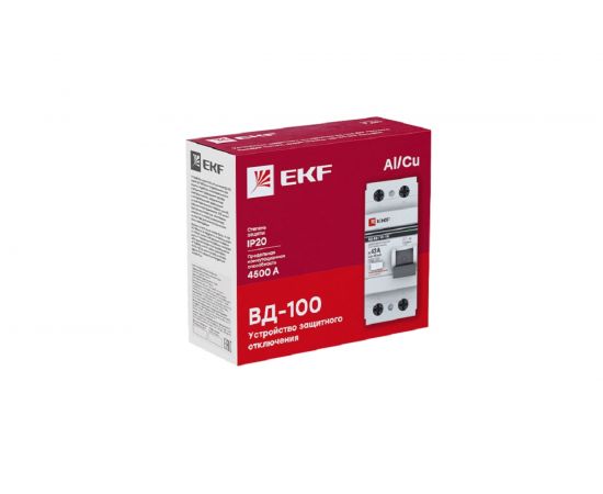 Выключатель дифференциального тока УЗО EKF 2п 25А 30мА АС PROxima elcb-2-25-30-em-pro 2911364 – изображение 4