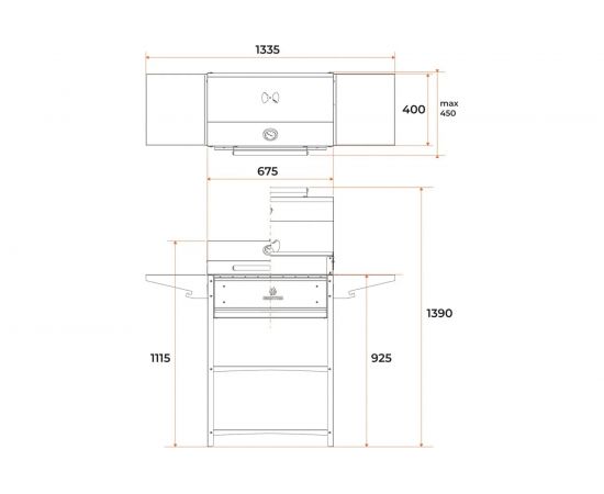 Мангал GRATAR Family Optima BBQ FOB 2000 – изображение 7