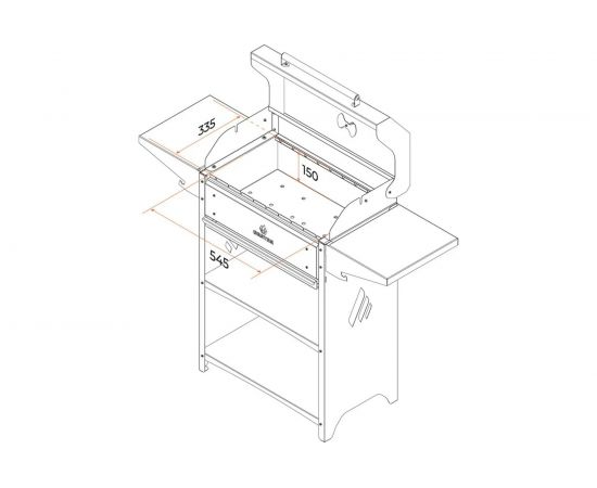 Мангал GRATAR Family Optima BBQ FOB 2000 – изображение 8