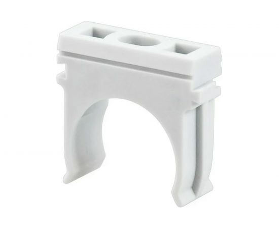 Серая крепеж-клипса для труб REXANT d 25 мм, 100 шт. 28-0125-2 