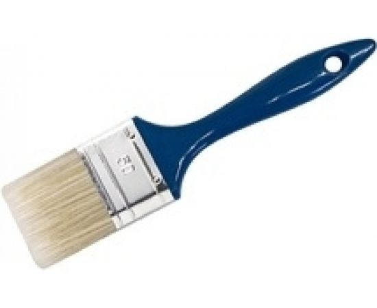 Плоская кисть MAKO светлая смесь щетины, пластиковая ручка, оправа из белой жести 352470 