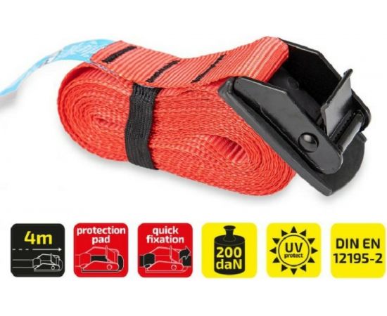 Ремень для крепления багажа Heyner быстрый зажим, 25 мм x 4 м 880400 