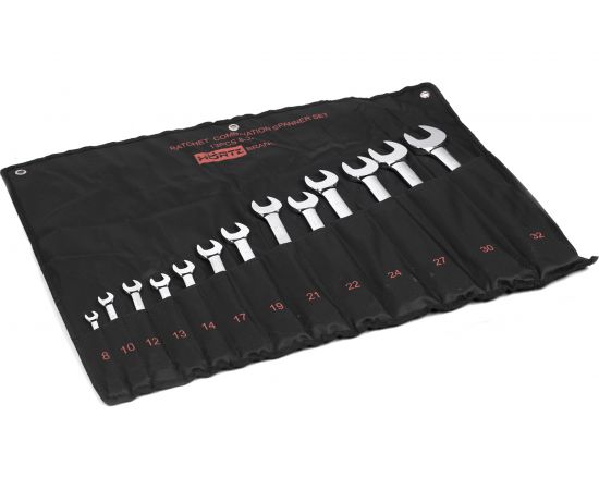 Набор комбинированных трещоточных ключей HORTZ 13шт. 8-32 хром HOR 119734 