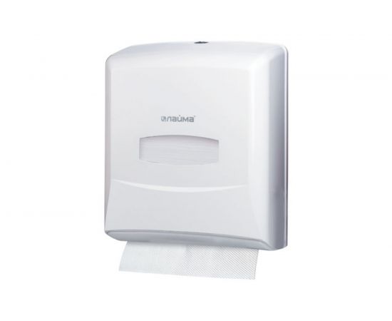 Диспенсер для полотенец ЛАЙМА PROFESSIONAL,ZZ,белый, ABS-пластик, 601426 