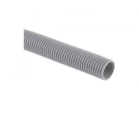 Гофра ЭРА ПВХ серый, d 20 мм, с зондом, легкая 10 м Б0036988 