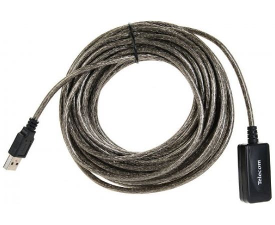 Удлинительный активный кабель Telecom USB2.0-repeater, Am--Af, 10м TUS7049-10M 