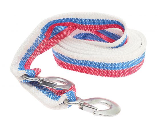 Буксировочный ленточный трос с крюками в чехле АВТОСТОП 12000 кг, 6м AB-12ЧK 