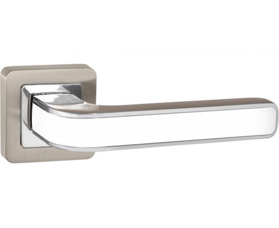 Раздельная ручка PUNTO NOVA QR SN/WH-19 мат.никель/белый 37519 