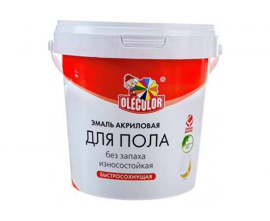 Акриловая эмаль для полов OLECOLOR цвет серый туман, 1 кг 4300008756 