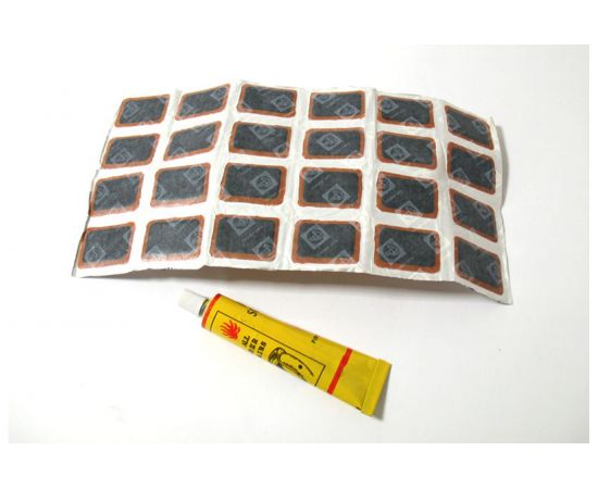 Заплатка для ремонта шин Nova Bright 48 шт., клей 00063 