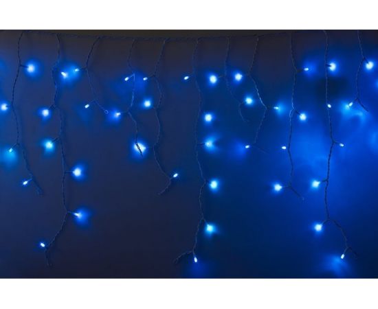 Гирлянда Neon-Night АЙСИКЛ бахрома, 4.8х0.6м, белый ПВХ, 152 LED СИНИЕ 255-136-6 