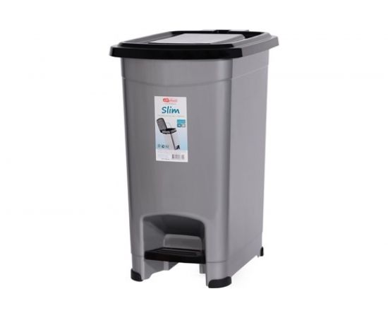 Контейнер для мусора Elf Plast Slim с педалью, 10 л, пластик ХТ2341 