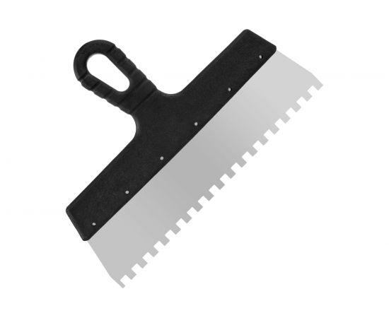 Фасадный зубчатый шпатель (нержавеющая сталь, 300мм, зуб.8x8мм) РемоКолор Мастер 12-8-300 