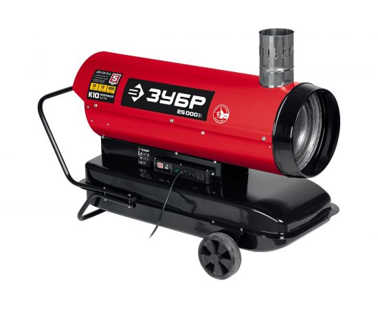 ЗУБР 25 кВт дизельная тепловая пушка, непрямой нагрев ДПН-К10-25-Д 