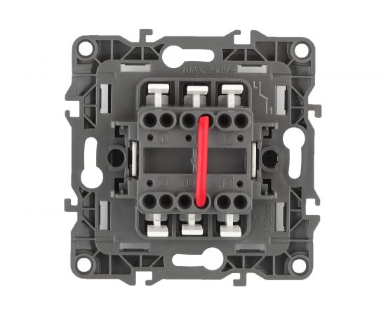 Двойной выключатель ЭРА 12-1004-03 10АХ-250В, IP20, без м.лапок, 12, алюминий Б0014653 – изображение 2