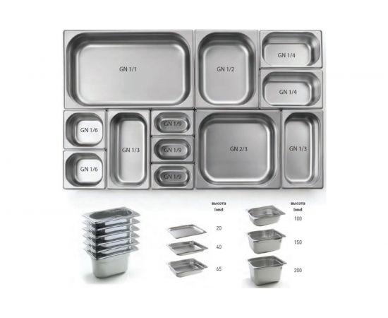 Гастроемкость Viatto GN1/4x40мм 814-40 159834 – изображение 2