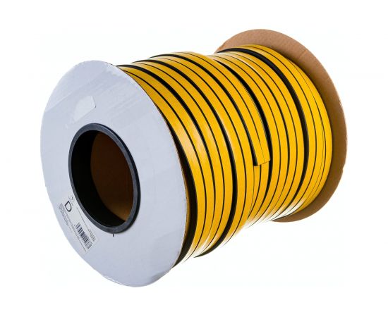 Уплотнитель VETTORE профиль D 10x12 мм, 50 м, Black черный 20368 – изображение 2