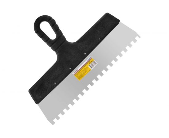 Фасадный зубчатый шпатель (нержавеющая сталь, 300мм, зуб.8x8мм) РемоКолор Мастер 12-8-300 – изображение 2