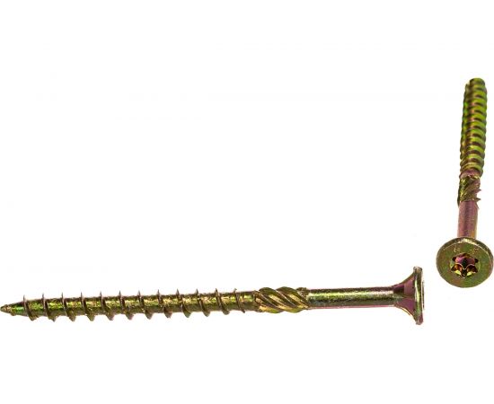 Саморез по дереву HIMTEX проф. желт. потай Torx 25 5x70 200 шт. 05070Fh – изображение 3