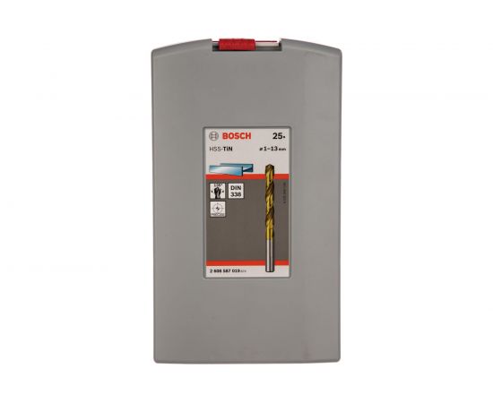 Набор сверл (25 шт; 1-13 мм; HSS-TiN) по металлу Bosch 2608587019 – изображение 3
