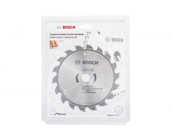 Пильный диск ECO WOOD (160x20 мм; 18T) Bosch 2608644372 – изображение 3