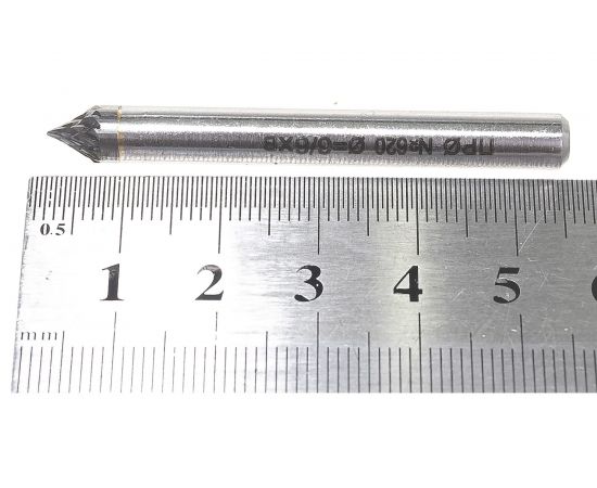 Борфреза твердосплавная (6x6x5x50 мм; тип M60-Конус с углом 60) Профоснастка №620 861260605500 – изображение 4