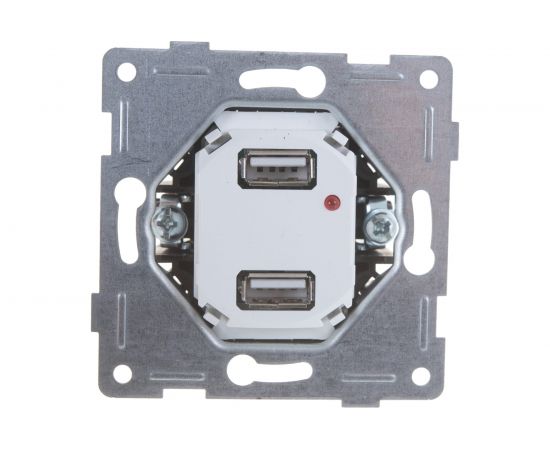 Розетка USB GUSI ELECTRIC Bravo двойная, СУ, белая С10USB2-001 – изображение 4