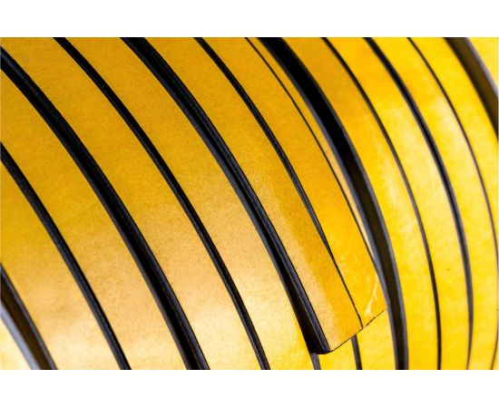 Уплотнитель VETTORE профиль D 10x12 мм, 50 м, Black черный 20368 – изображение 4