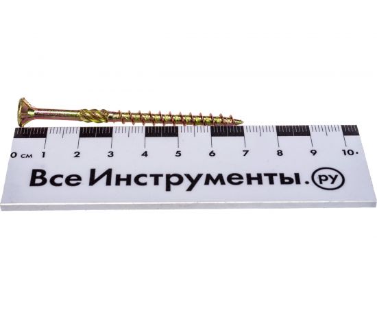 Саморез по дереву HIMTEX проф. желт. потай Torx 25 5x70 200 шт. 05070Fh – изображение 4