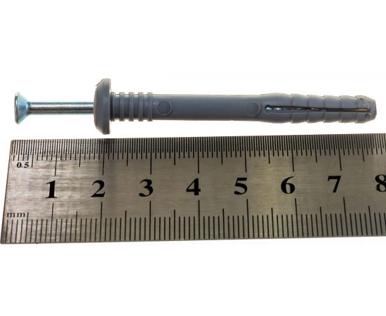 Дюбель-гвоздь с бортиком Метизный двор 6x60, 100 шт. 4607159068682 – изображение 4