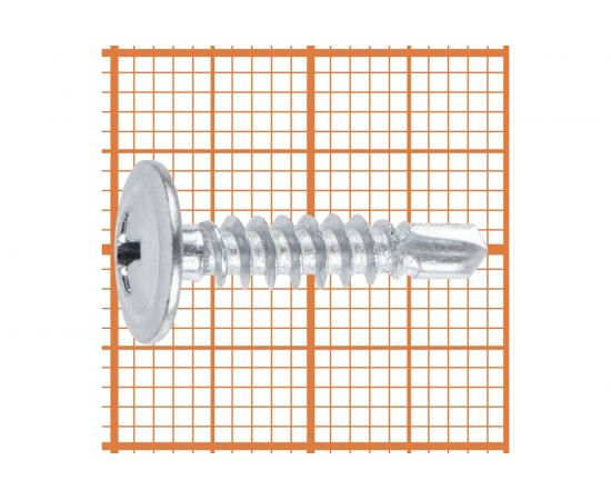 Усиленный саморез FastenPro ШСММ сверло 4,2x19 1000 шт., FP-б.пл.конт. 1150 мл 14-0020636 – изображение 4