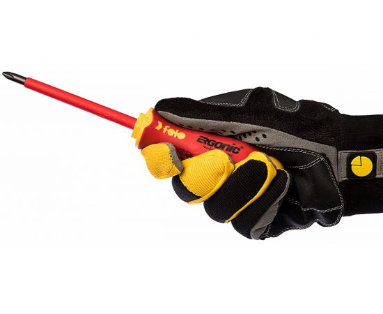 Диэлектрическая крестовая отвертка Felo Ergonic PH 2X 100 41420390 – изображение 4