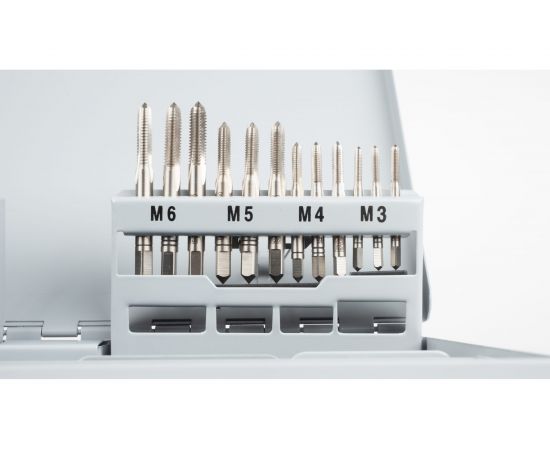 Набор ручных метчиков и плашек NORGAU M3-M12, 43 предмета 013904330 – изображение 5