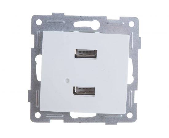 Розетка USB GUSI ELECTRIC Bravo двойная, СУ, белая С10USB2-001 – изображение 5