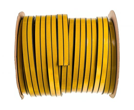 Уплотнитель VETTORE профиль D 10x12 мм, 50 м, Black черный 20368 – изображение 5