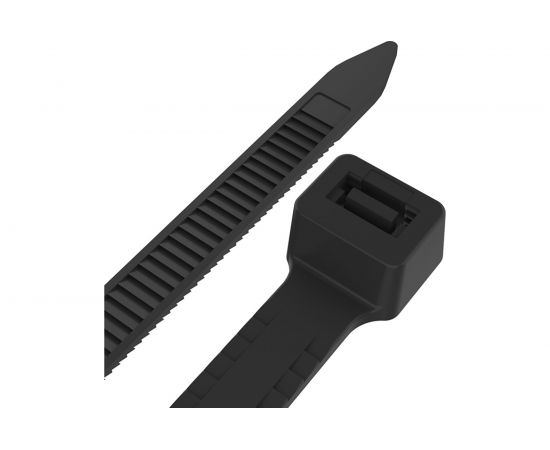 Нейлоновая хомут-стяжка с тройным замком REXANT 400x7,6 мм, черная, упаковка 100 шт. 67-0401-8 – изображение 6