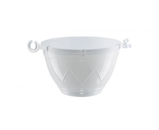 Горшок SANTINO Лилия подвесная 4 л, 23х14 см, белый 049183 