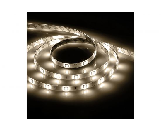 Лента FERON LEDх60/м, 5м, 14.4w/m, 12в, IP65 ,теплый белый/основной белый 27654 